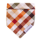 Thanksgiving Plaid Bandana - Thanksgiving Dog Bandana