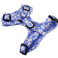 Blue Checkered Daisies: ADJUSTABLE DOG HARNESS
