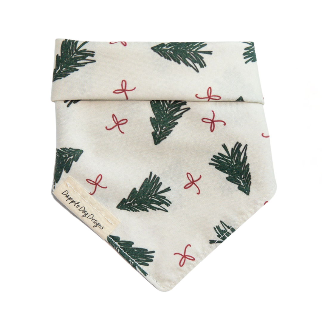 Evergreen Trees Bandana - Christmas Dog Bandana