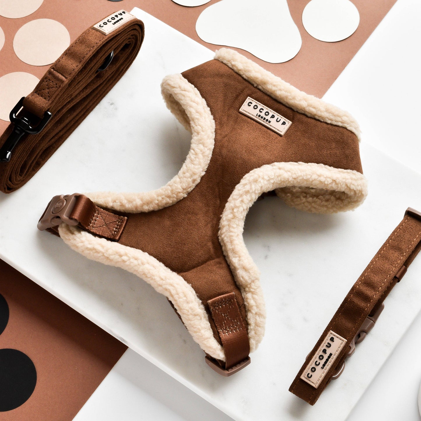 Brown Aviator Adjustable Neck Harness