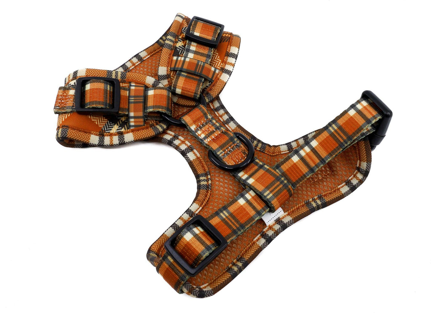 Vintage Plaid: Adjustable Dog Harness