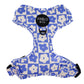 Blue Checkered Daisies: ADJUSTABLE DOG HARNESS